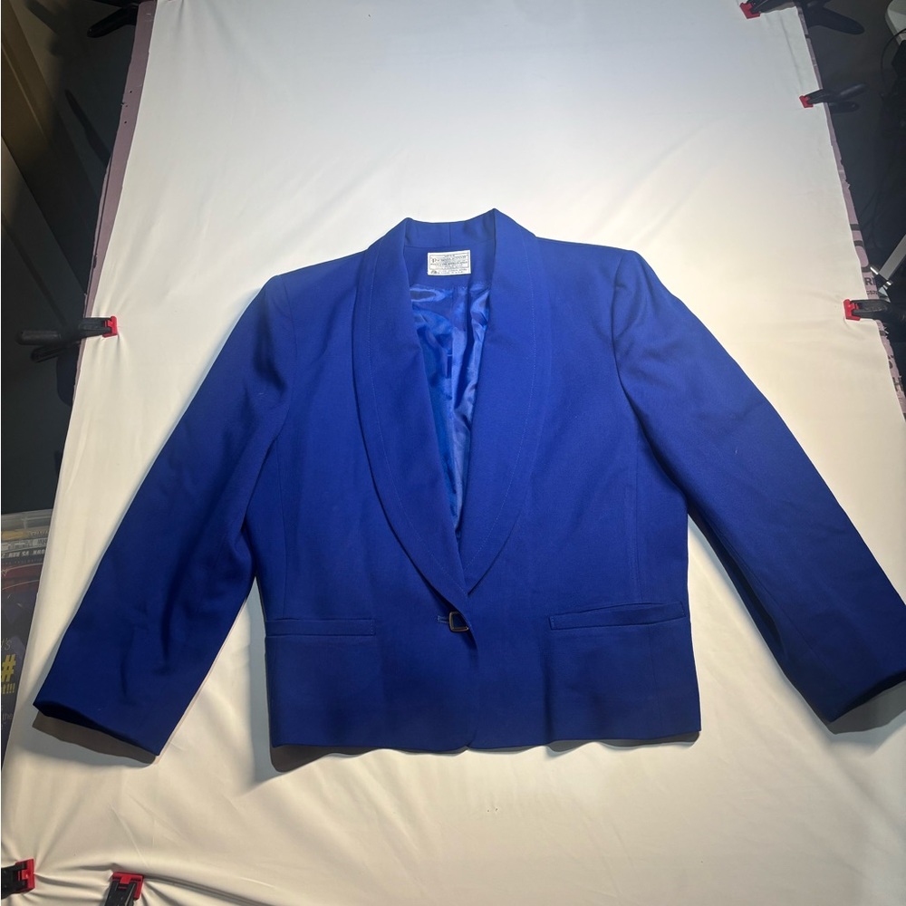 Pendleton Cobalt Blue Wool Blazer - image 1